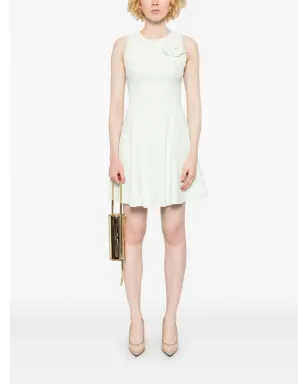 Elisabetta Franchi 花柄アップリケ付きクレープミニドレス - サムネイル2