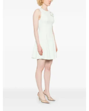 Elisabetta Franchi 花柄アップリケ付きクレープミニドレス - サムネイル3