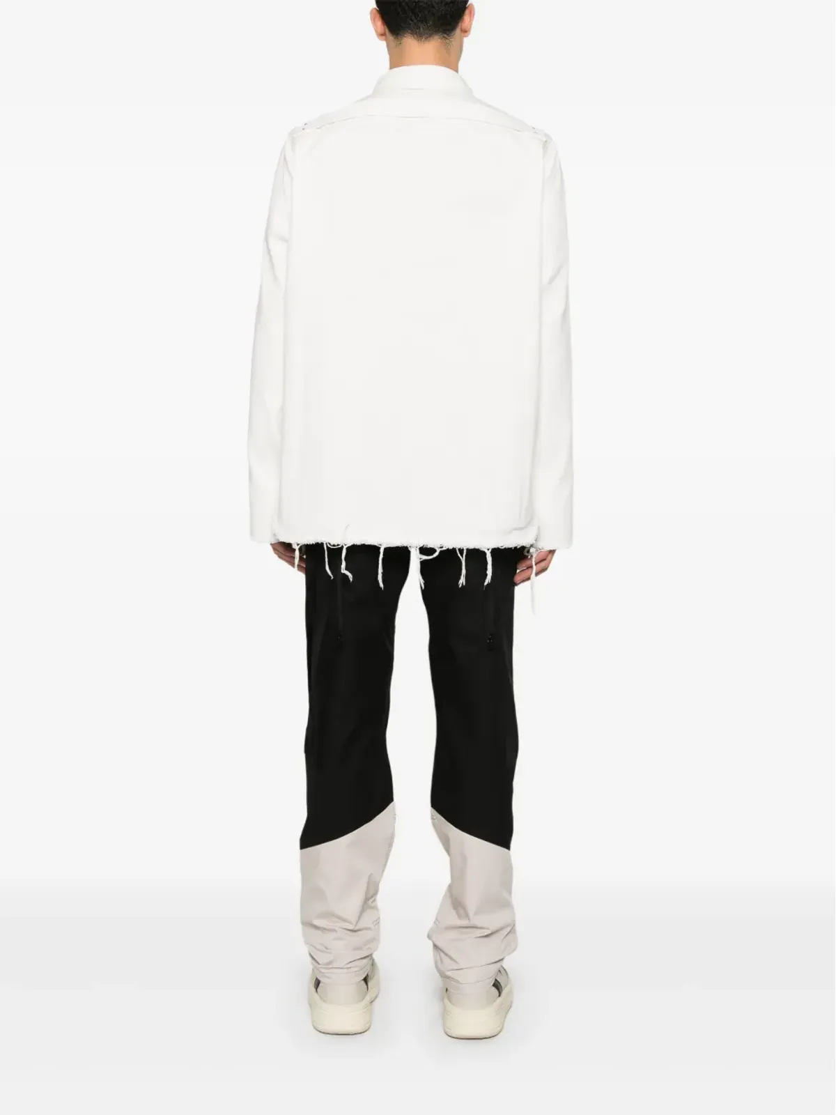 Rick Owens DRKSHDW ロゴプリント アウターシャツ - 画像4