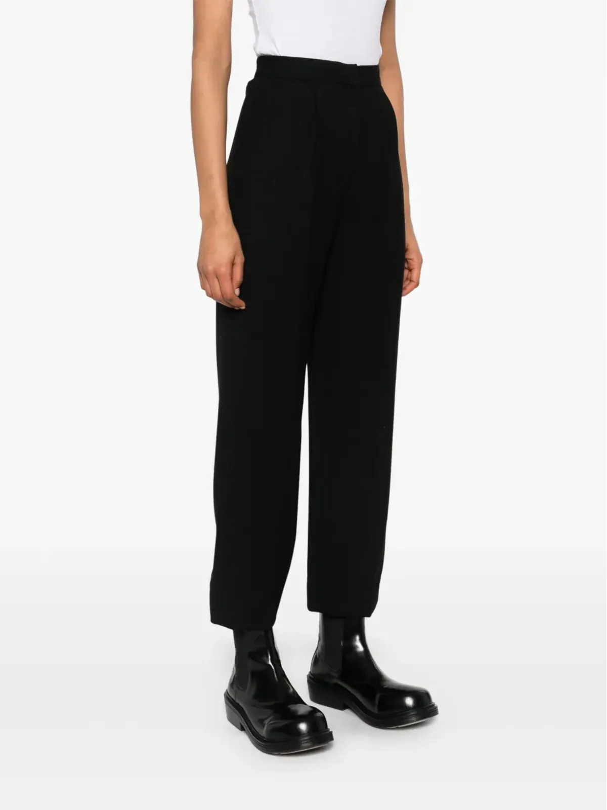 John Galliano Pre-Owned ウール素材のテーラードパンツ（ブラック） - 画像3
