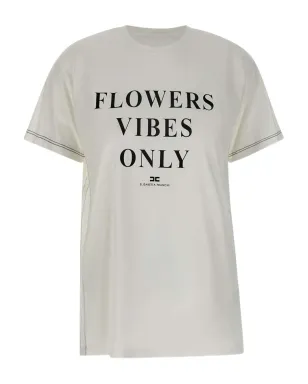Elisabetta Franchi コットンTシャツ ホワイト - サムネイル1