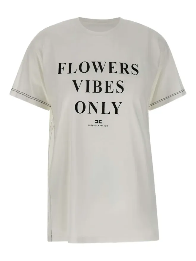 Elisabetta Franchi Elisabetta Franchi コットンTシャツ ホワイトの商品画像