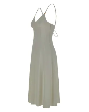 Elisabetta Franchi レースアップミディドレス ホワイト - サムネイル3