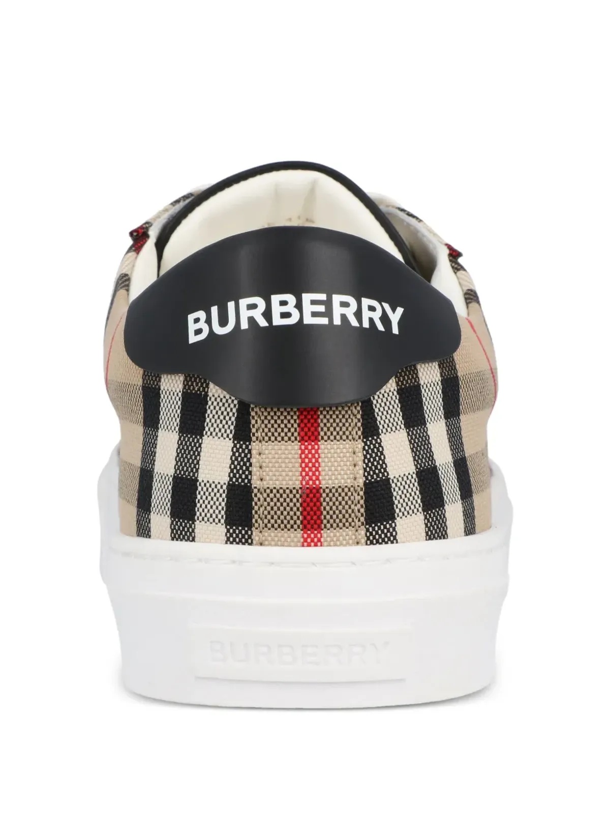 Burberry Pre-Owned ベージュのチェックスニーカー - 画像3