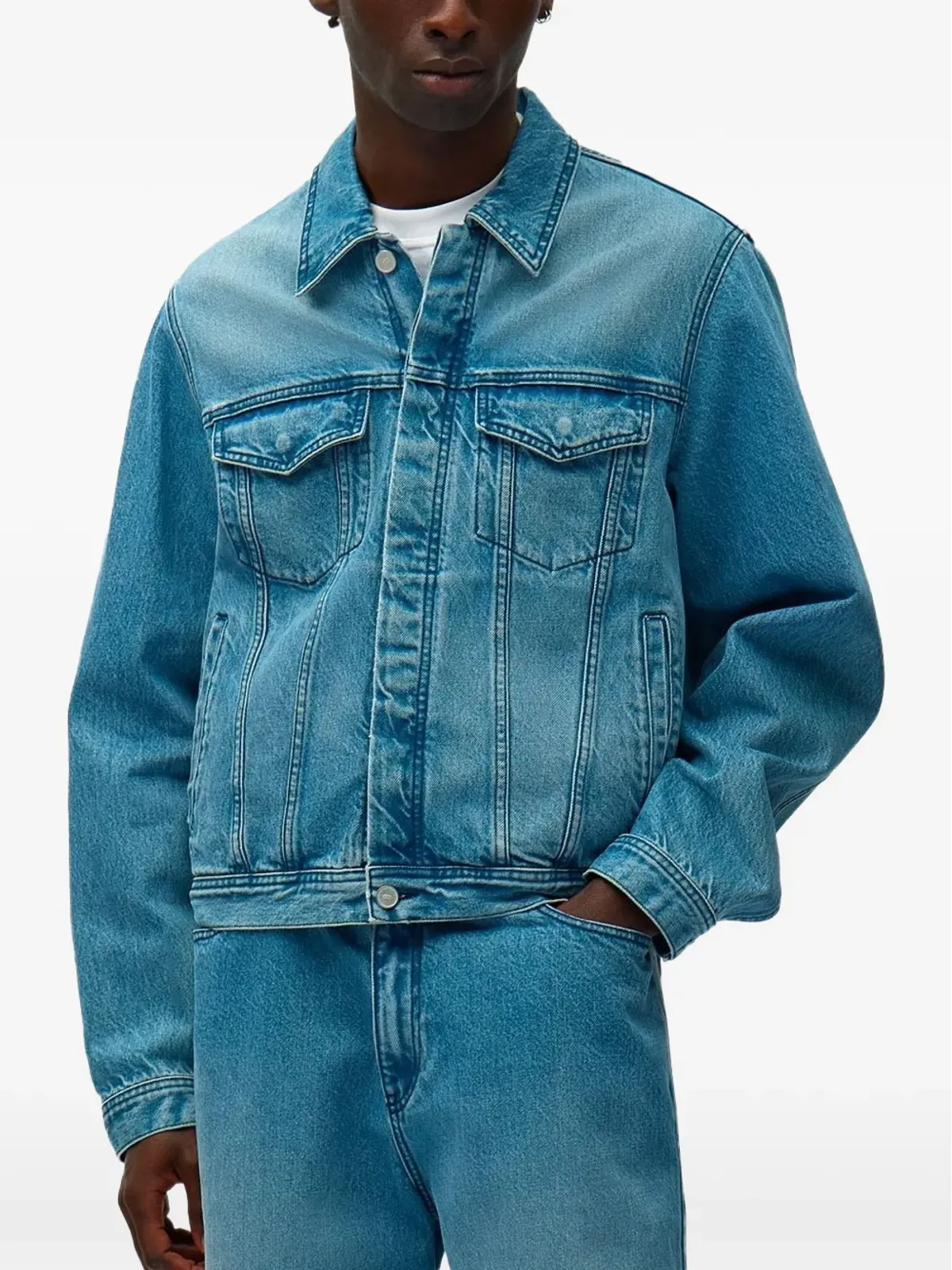 Arte Antwerp ロゴ刺繍ジャケット - Blue - 画像1