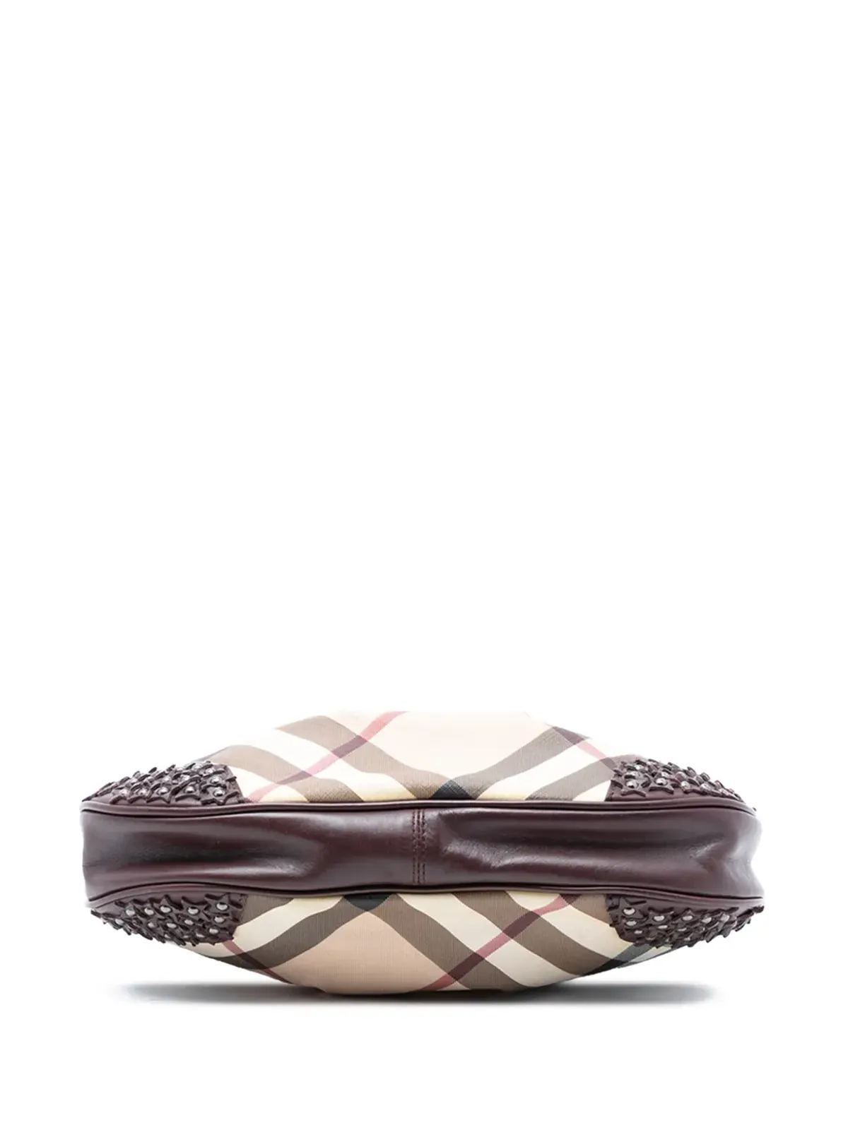 Burberry Pre-Owned スーパーノヴァチェック コーティッドキャンバス スタースタッド ヘンヴィル ホーボーショルダーバッグ - 画像4