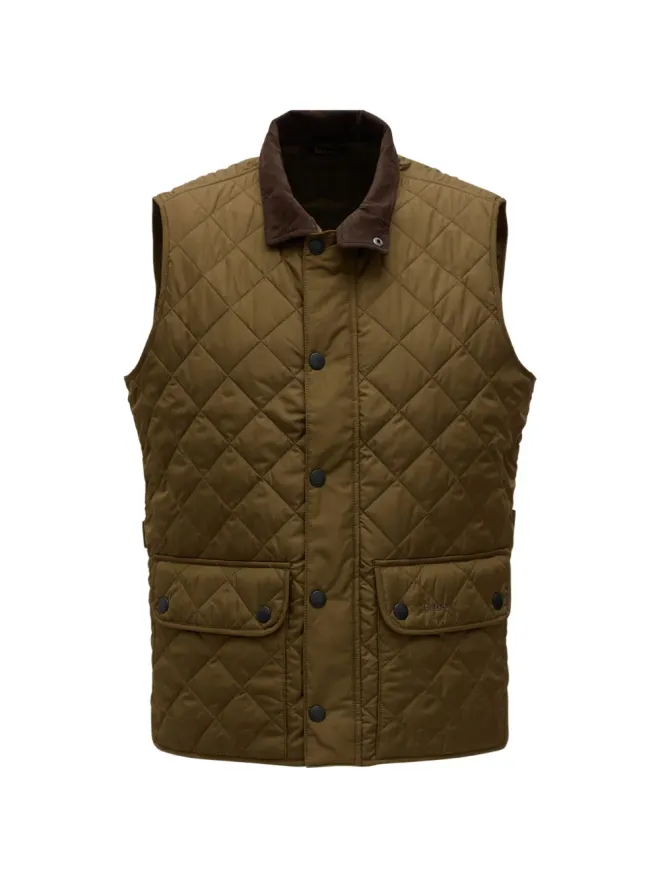 Barbour Barbour キルテッド コーデュロイ襟付き ジャケット - グリーンの商品画像