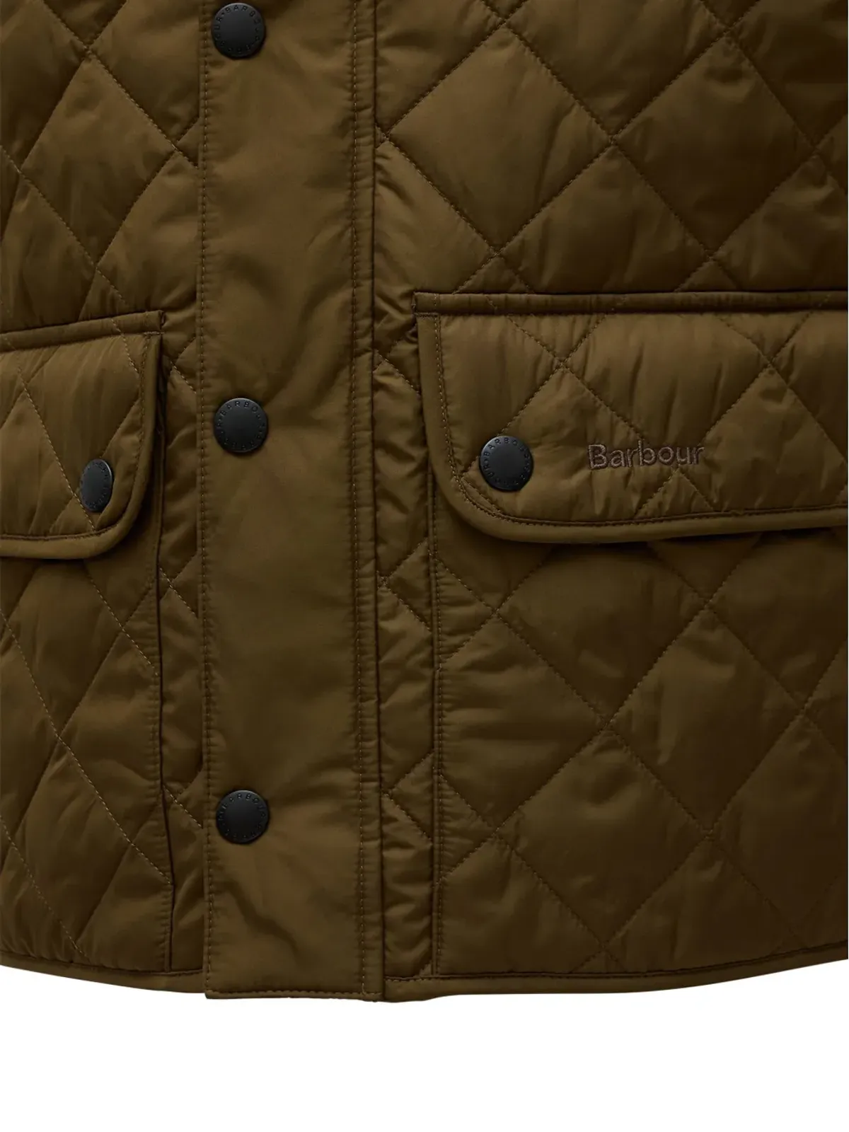 Barbour キルテッド コーデュロイ襟付き ジャケット - グリーン - 画像3