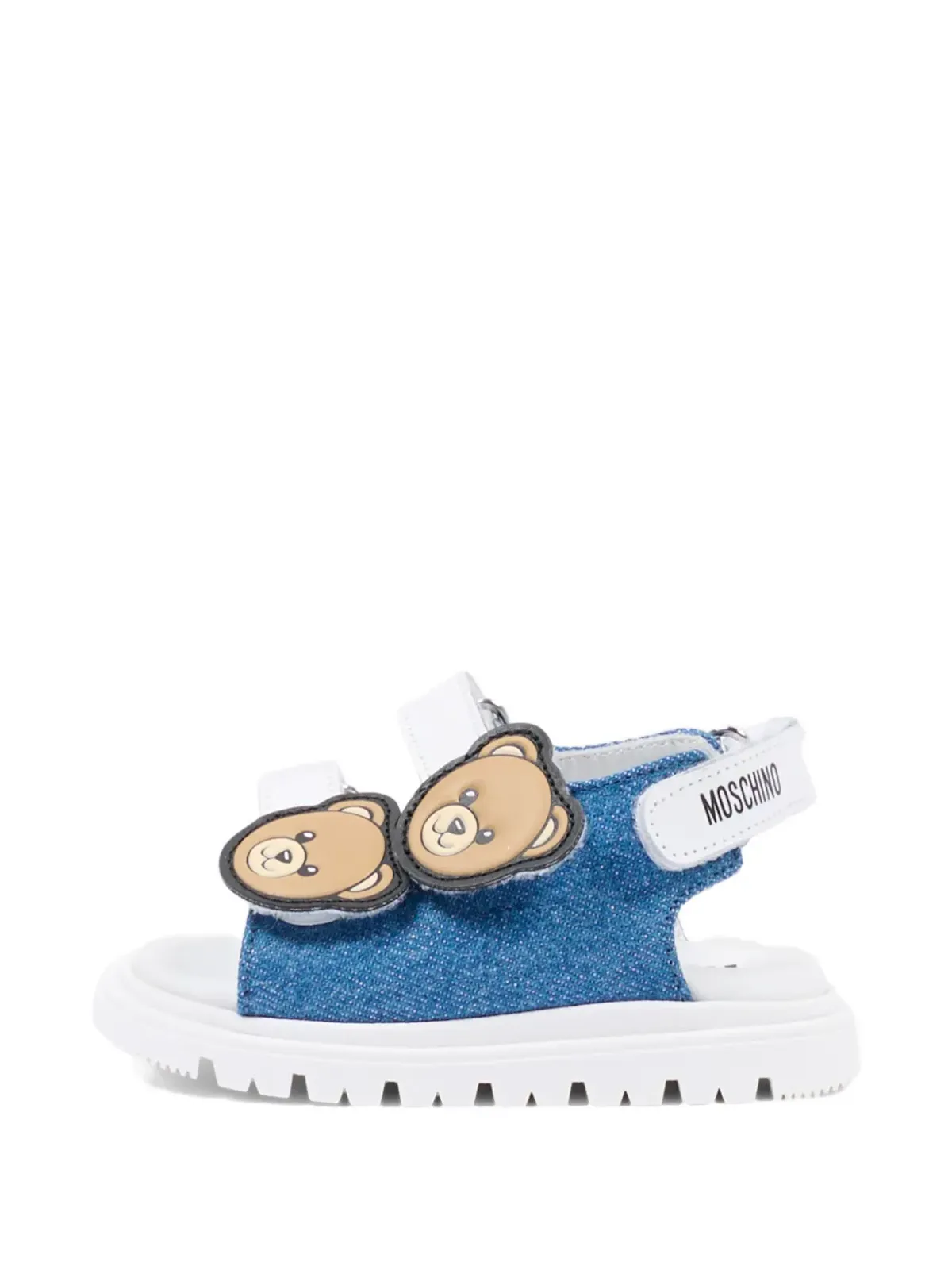 Moschino Kids テディアップリケ付きサンダル - 画像5