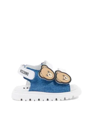 Moschino Kids テディアップリケ付きサンダル - サムネイル2