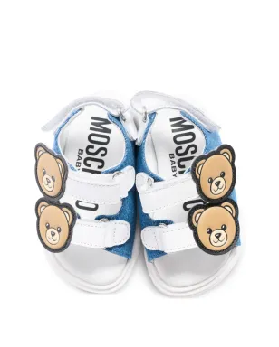 Moschino Kids テディアップリケ付きサンダル - サムネイル4
