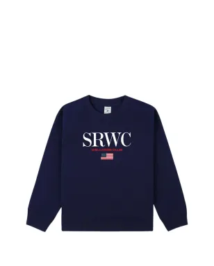 SPORTY & RICH KIDS マリン風刺繍クルーネックスウェット（ブルー） - サムネイル1