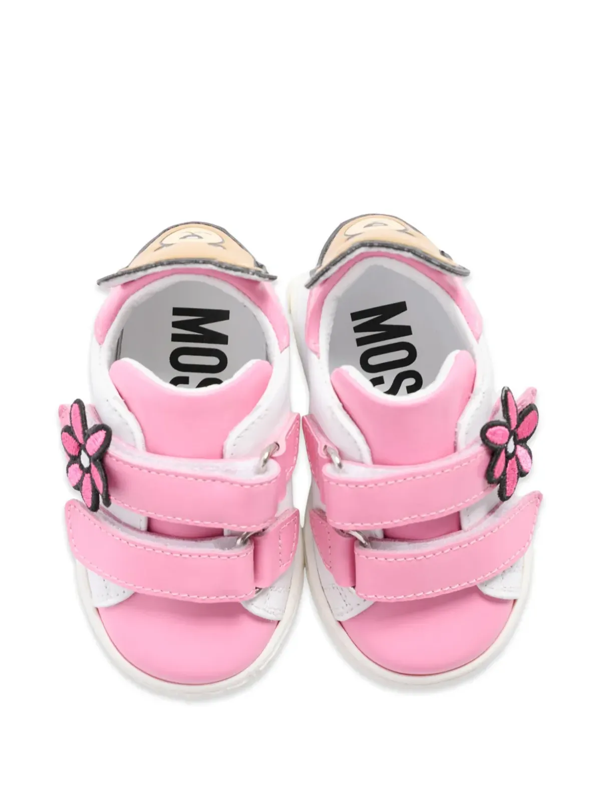 Moschino Kids 花モチーフ テディスニーカー - 画像5