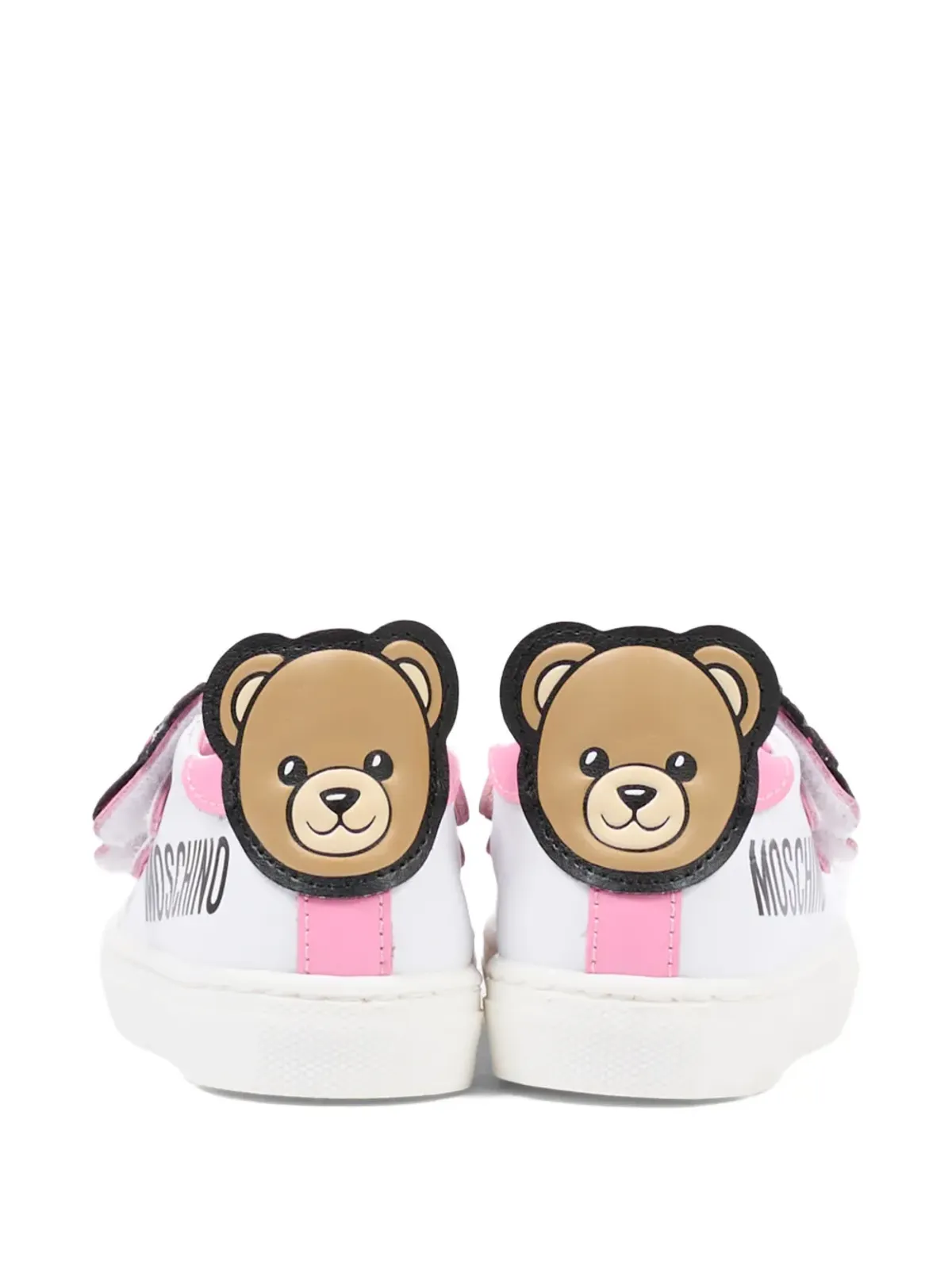 Moschino Kids 花モチーフ テディスニーカー - 画像4