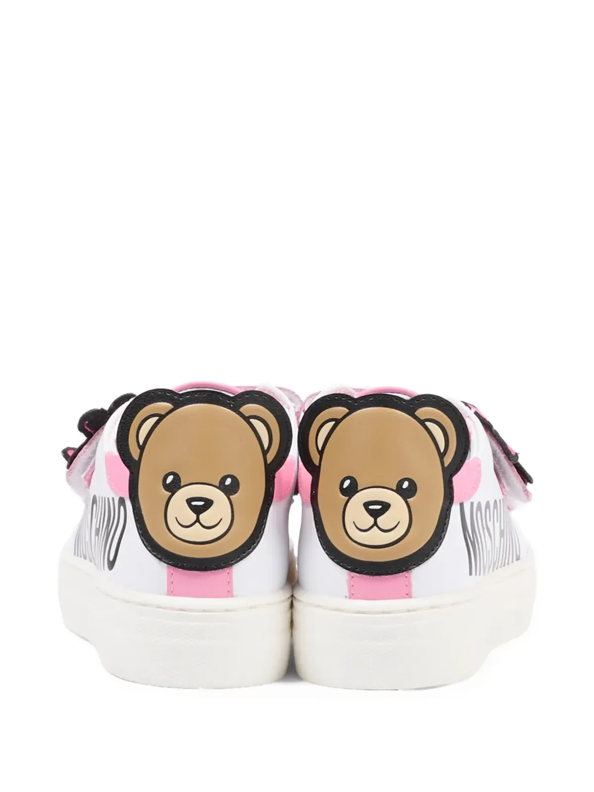 Moschino Kids 花のアップリケストラップスニーカー - 画像4
