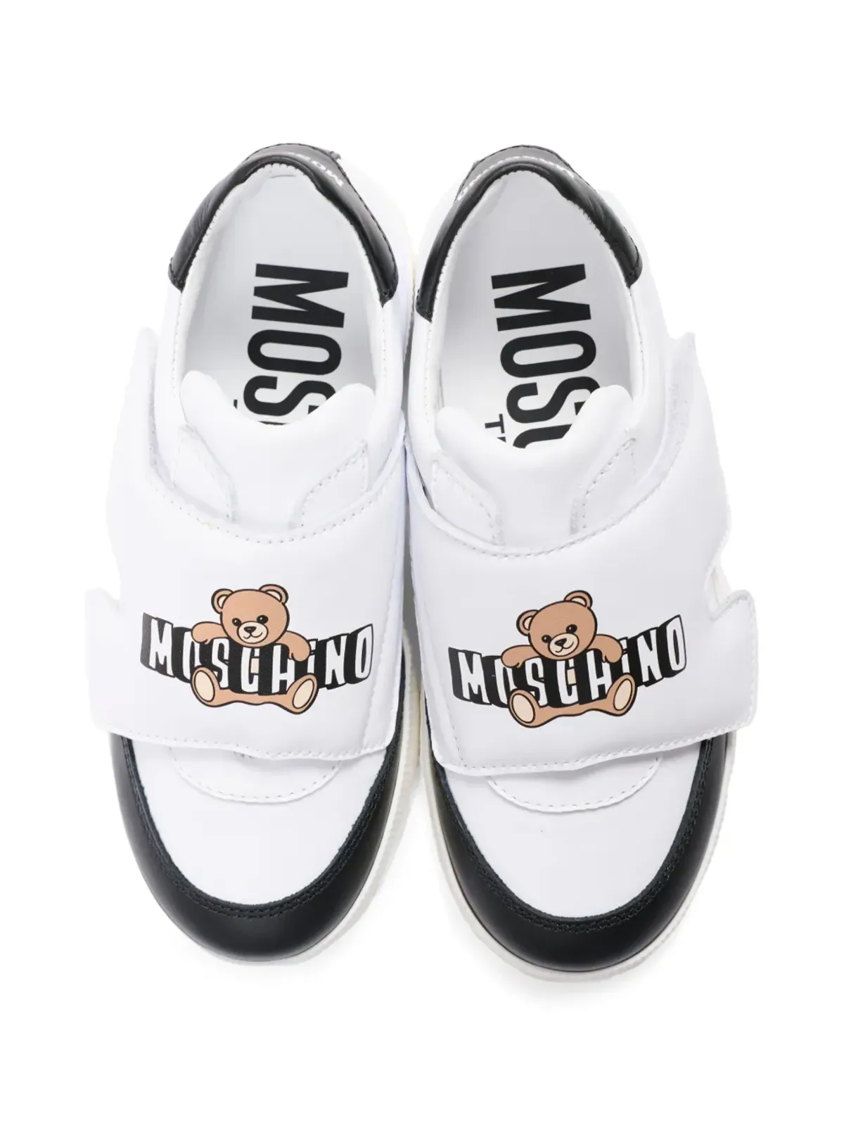 Moschino Kids アップリケ付きローカットスニーカー - White - 画像5