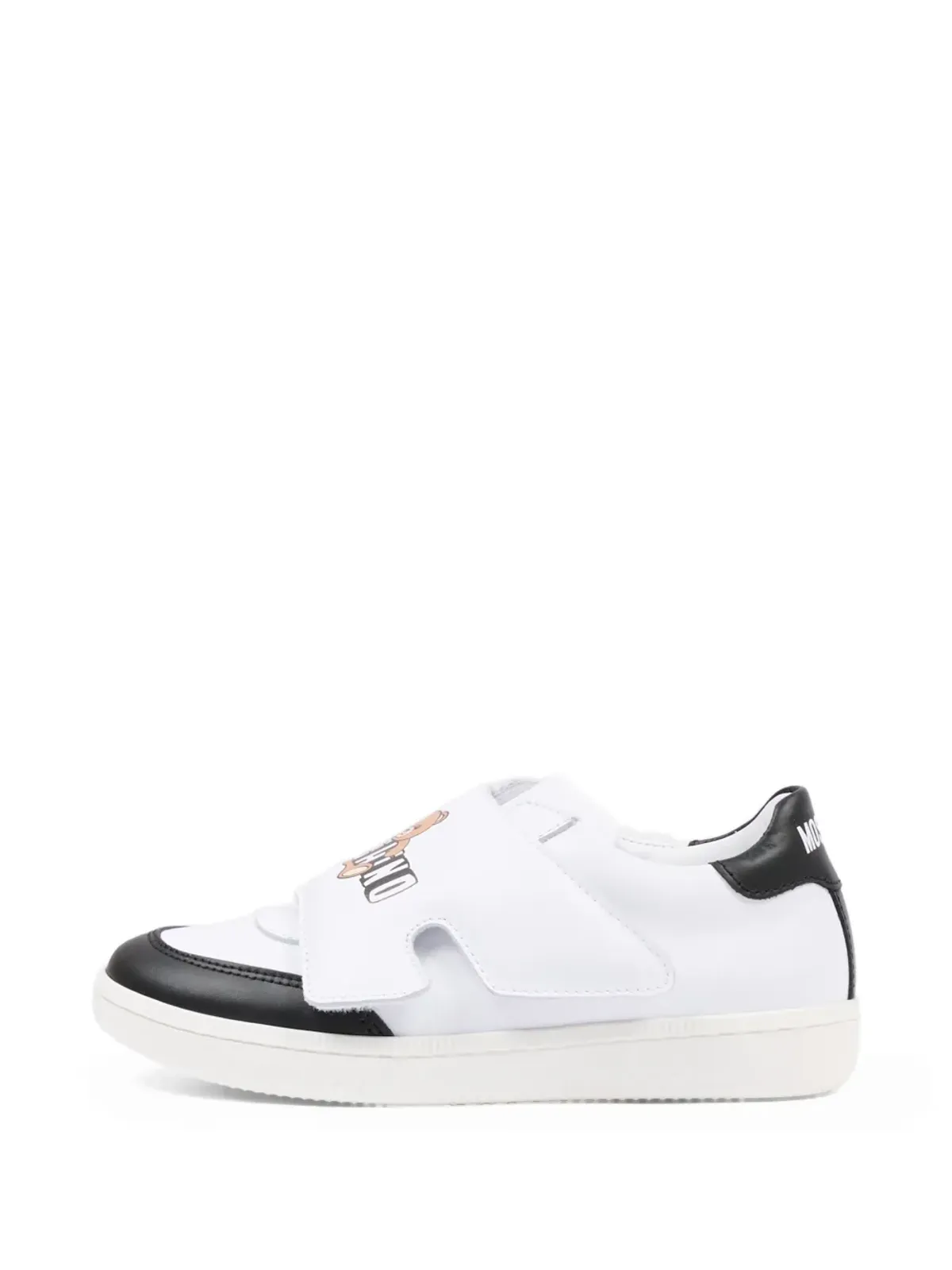 Moschino Kids アップリケ付きローカットスニーカー - White - 画像3