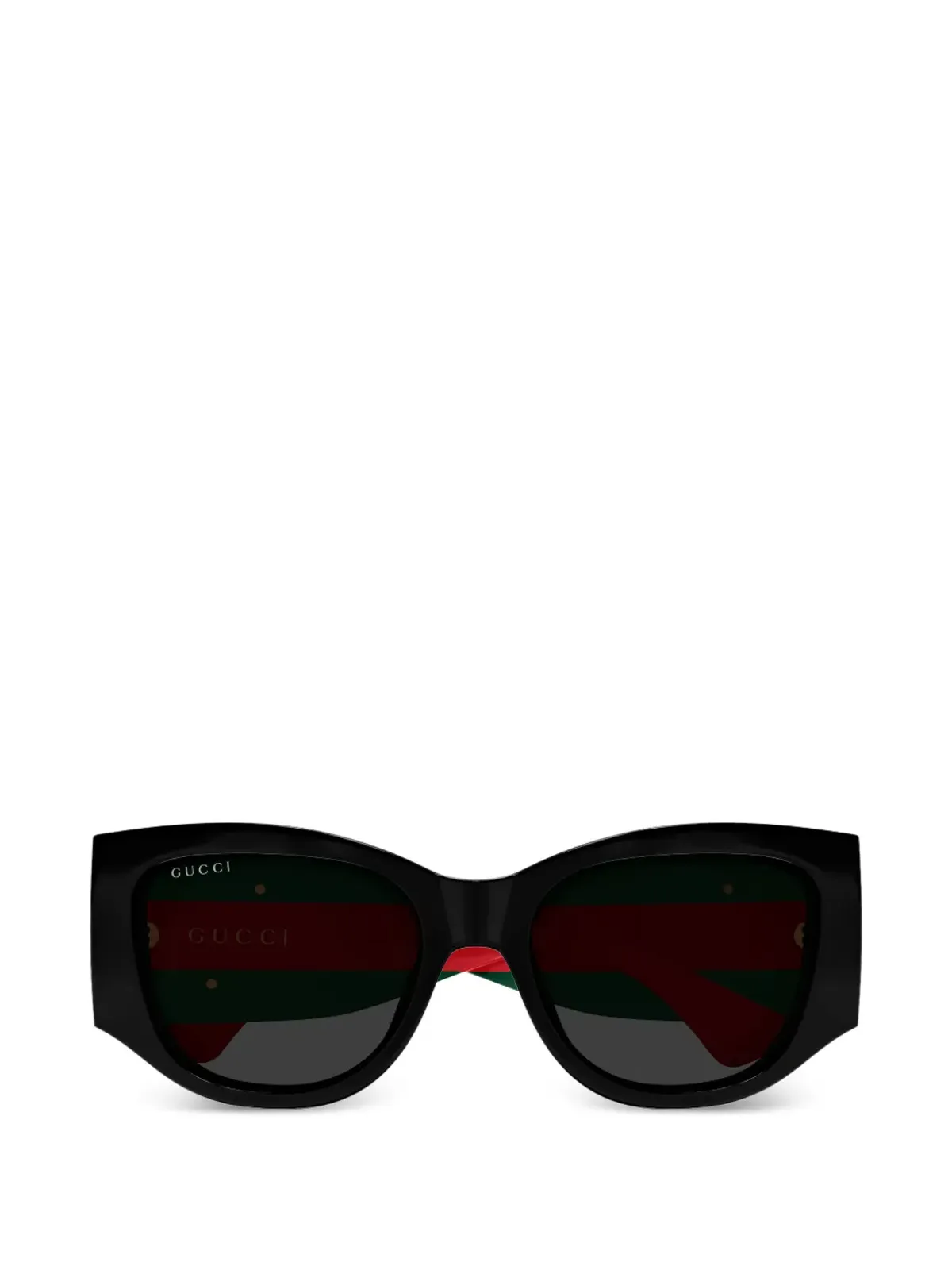 Gucci Eyewear ストライプロゴ幾何学的サングラス - 画像1