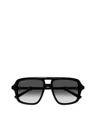 Gucci Eyewear ホースビットディテールのスクエアフレームサングラス - サムネイル1