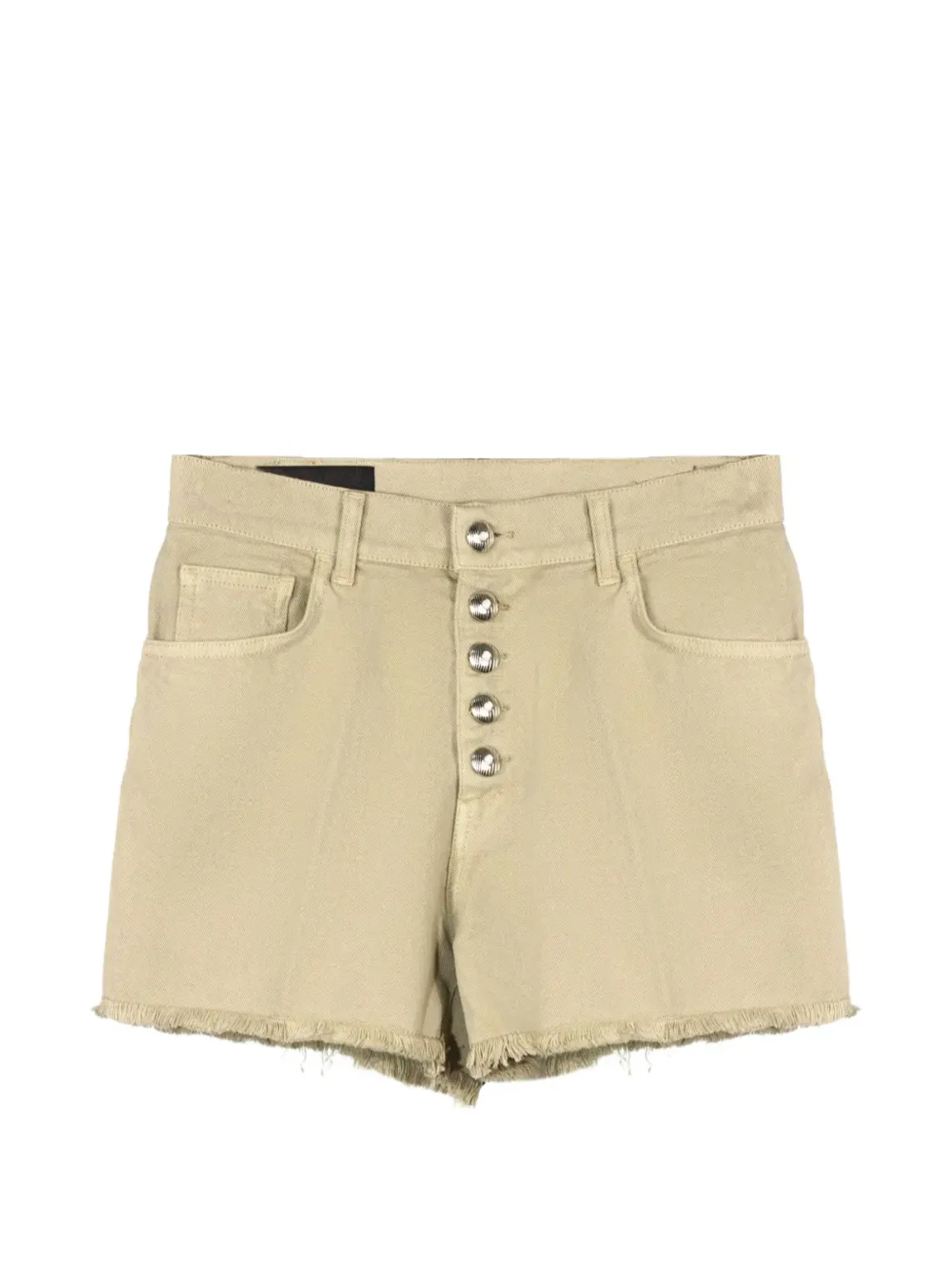 DONDUP ボタン付きフリンジショートパンツ - 画像1