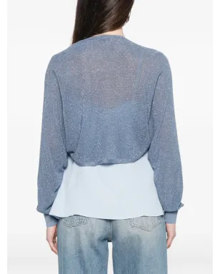 Marella Fiocchi cardigan - Blue - サムネイル4
