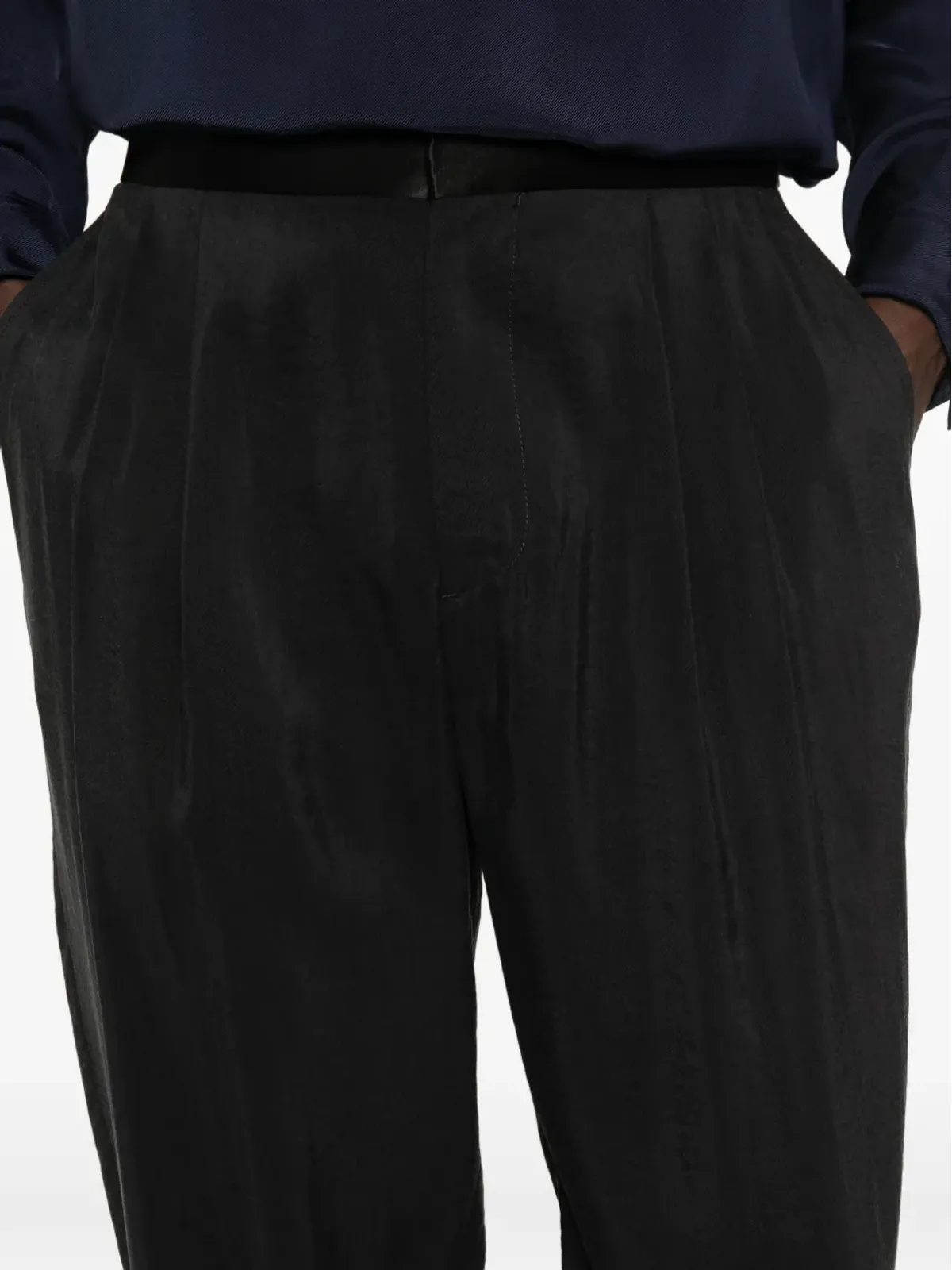Giorgio Armani サテン・トリムパンツ - ブラック - 画像5