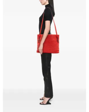 Bottega Veneta ビンテージ ナッパ・イントレッチャート フォールドオーバー・サッチェル - レッド - サムネイル2