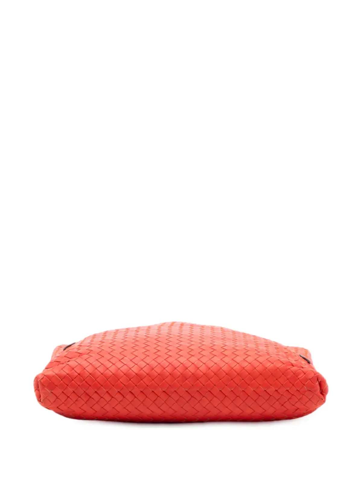 Bottega Veneta ビンテージ ナッパ・イントレッチャート フォールドオーバー・サッチェル - レッド - 画像4