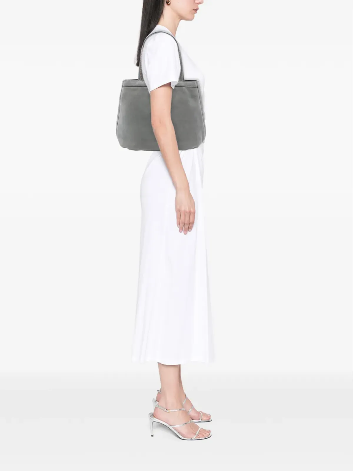 Fendi Pre-Owned ヌバック FFチェーン トートバッグ - 画像2
