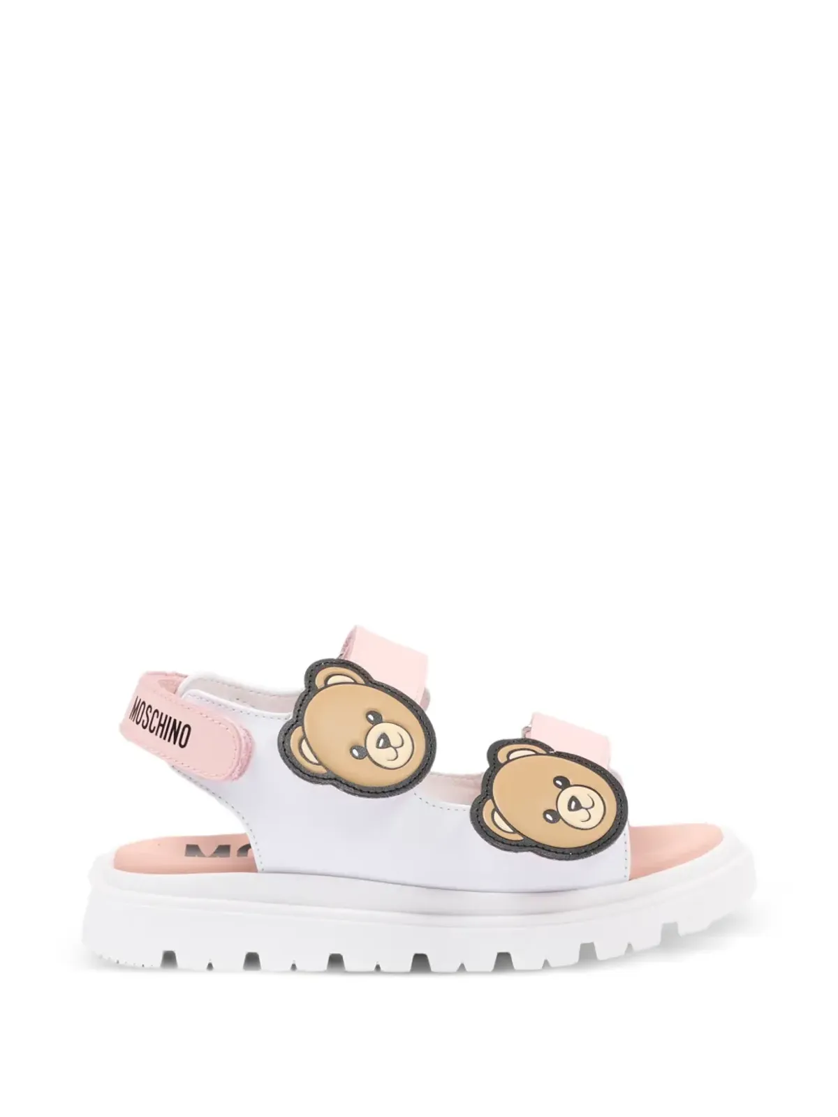 Moschino Kids テディモチーフストラップサンダル - 画像2