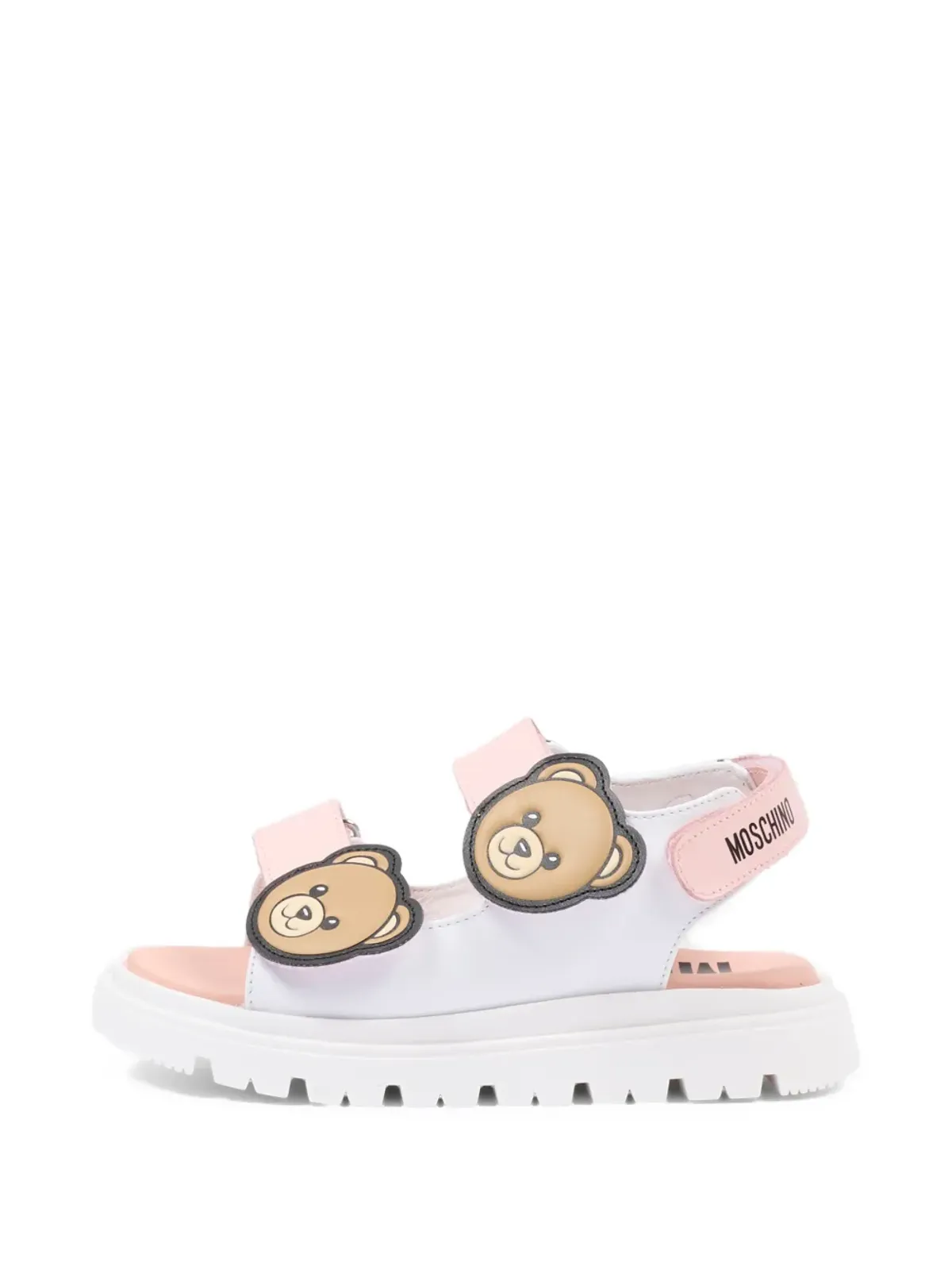 Moschino Kids テディモチーフストラップサンダル - 画像3