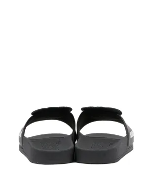 Moschino Kids アップリケ付きスライド - Black - サムネイル3