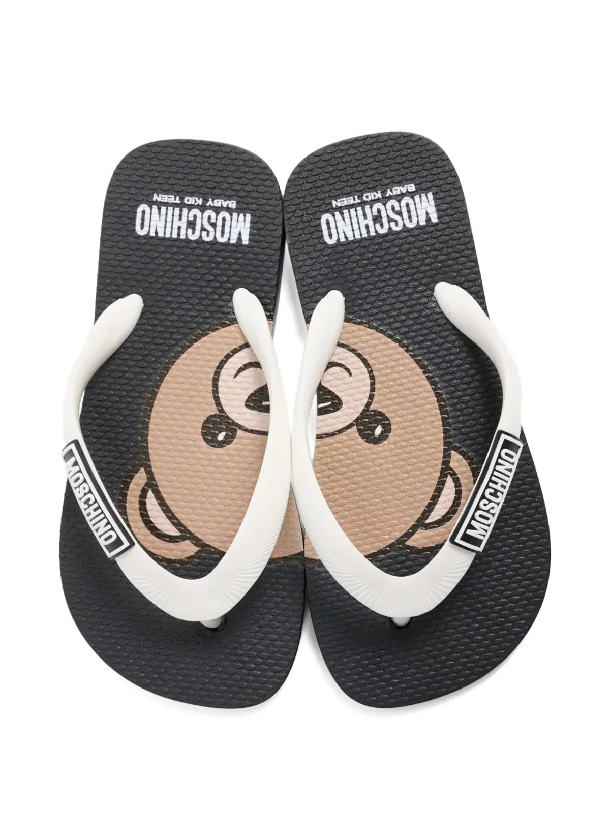 Moschino Kids ロゴ フリップフロップ - 画像4