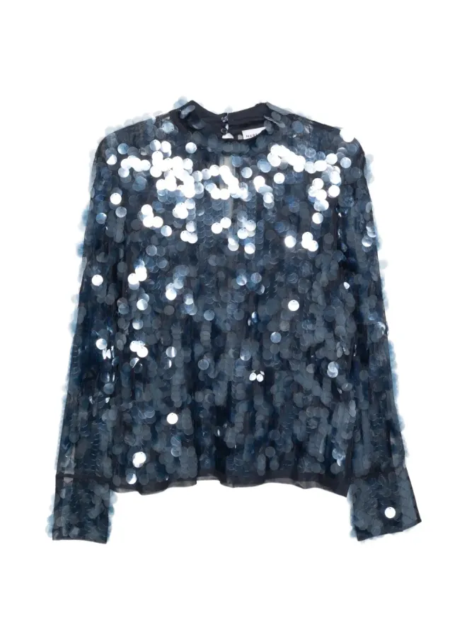 Marella Marella ガロ スパンコールトップ ブルーの商品画像