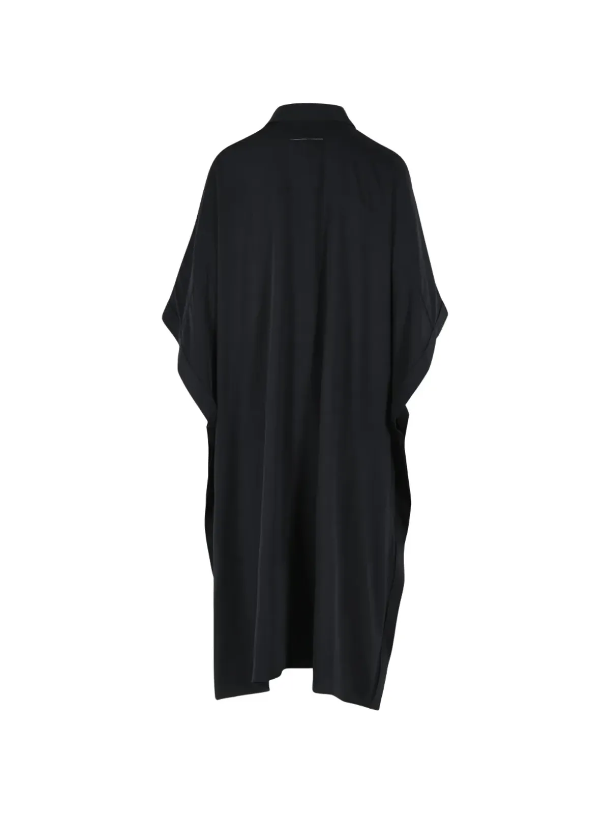 MM6 Maison Margiela ポインテッドカラー ボタン付きミディドレス - ブラック - 画像2