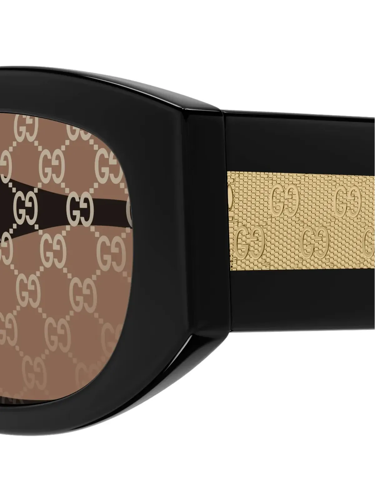 Gucci Eyewear ジオメトリックフレーム柄 サングラス - 画像3