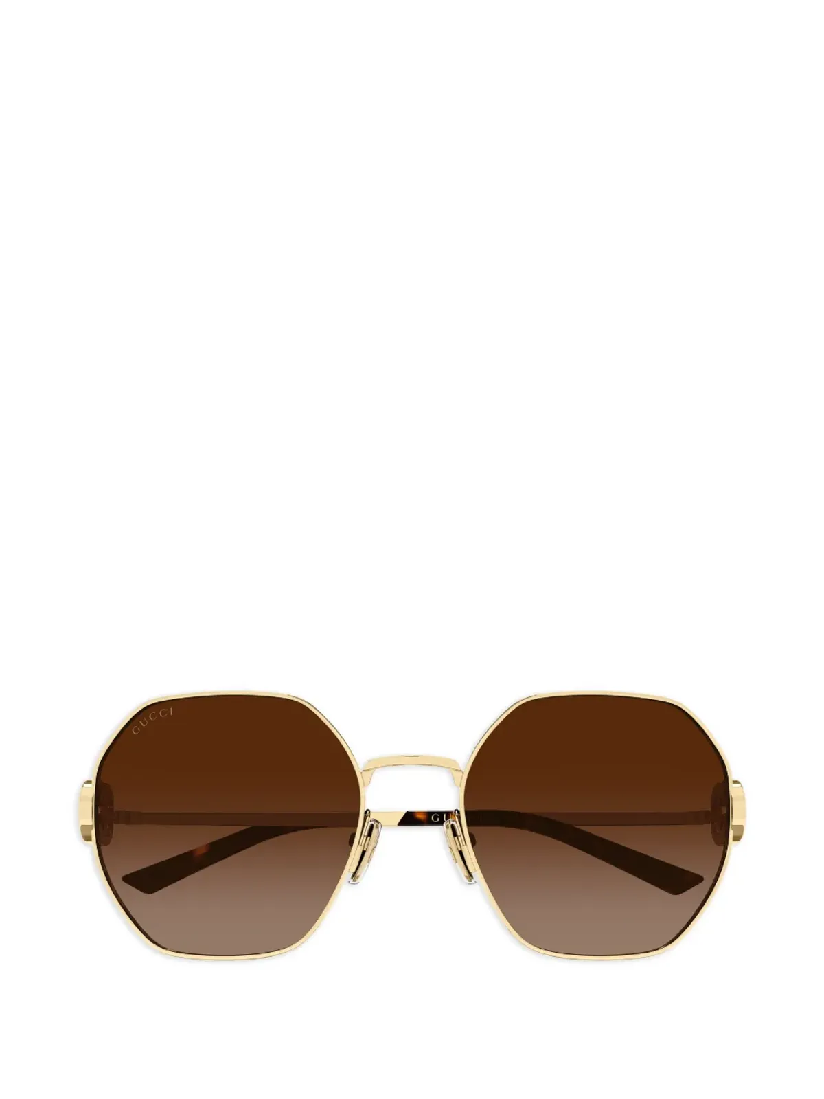 Gucci Eyewear インターロッキングG ジオメトリックフレーム サングラス - 画像1