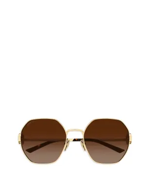 Gucci Eyewear インターロッキングG ジオメトリックフレーム サングラス - サムネイル1