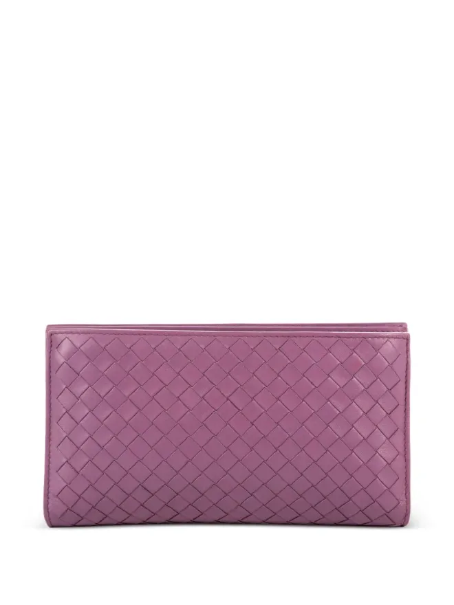 Bottega Veneta Pre-Owned Bottega Veneta イントレチャート織り財布 パープルの商品画像