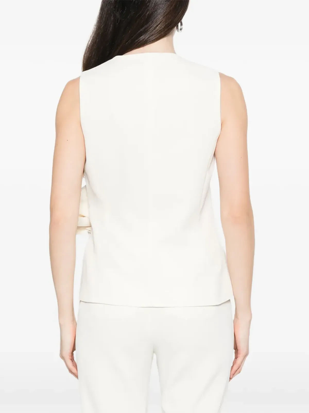 Marella Tlirica V-neck vest - Neutrals - 画像4
