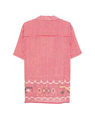 Baziszt チェック柄刺繍シャツ - サムネイル2