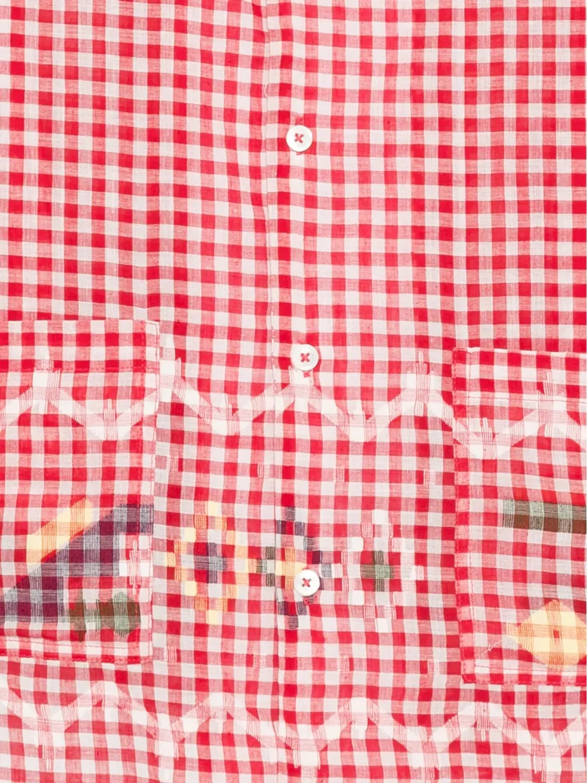 Baziszt チェック柄刺繍シャツ - 画像3