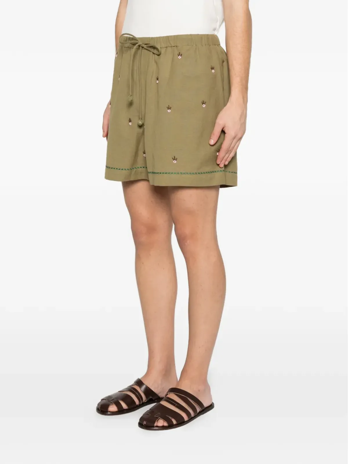 Baziszt 花柄ディテールショーツ - 画像3