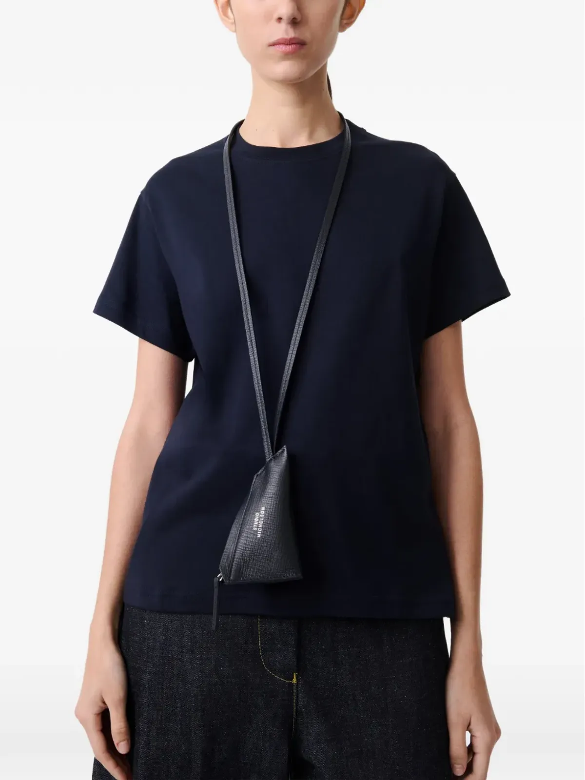 Studio Nicholson クルーネック ロゴTシャツ - 画像5