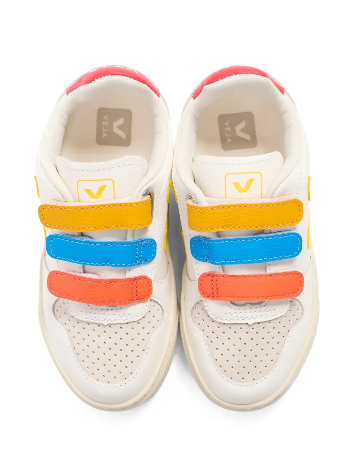 VEJA Kids low-top strap sneakers - White - 画像5