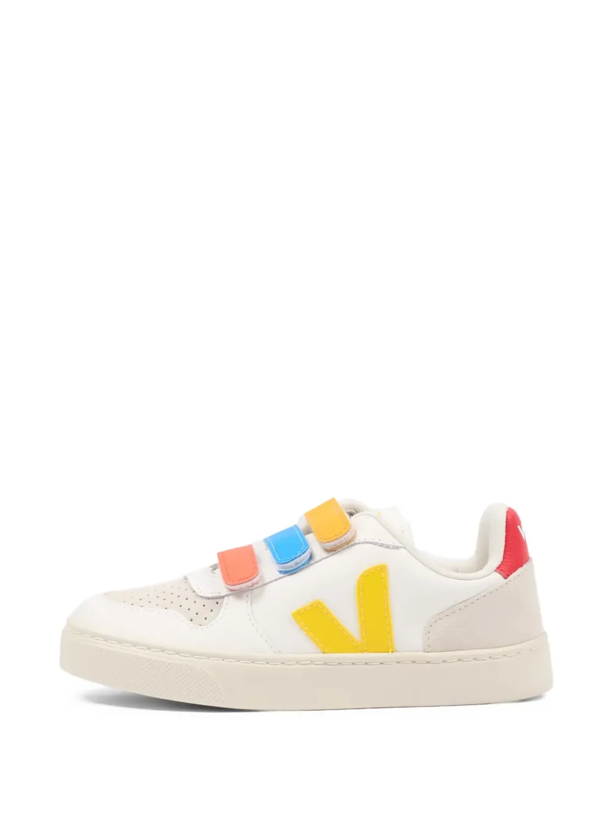 VEJA Kids low-top strap sneakers - White - 画像3