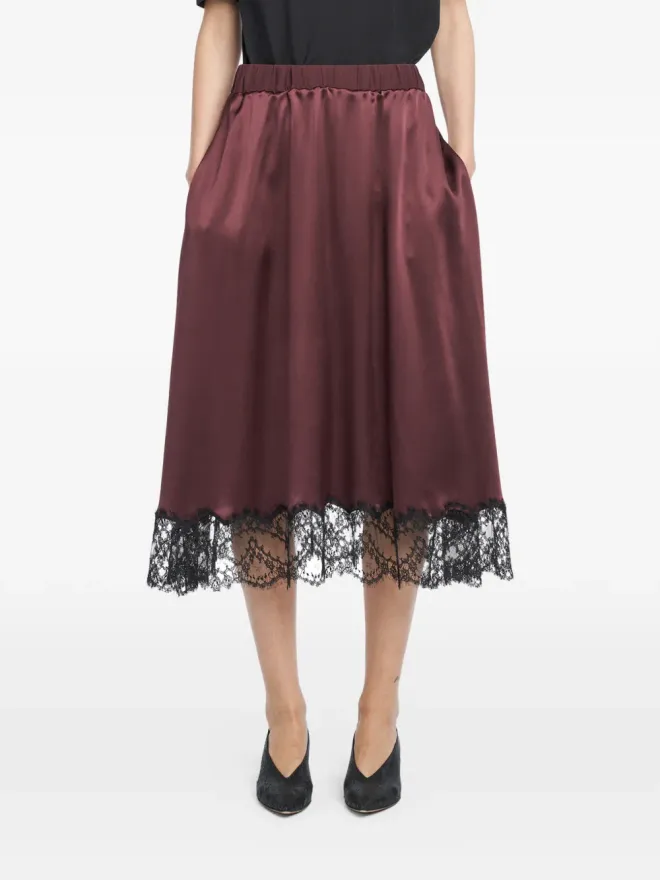 Maria McManus Maria McManus レーストリム ミディスカートの商品画像