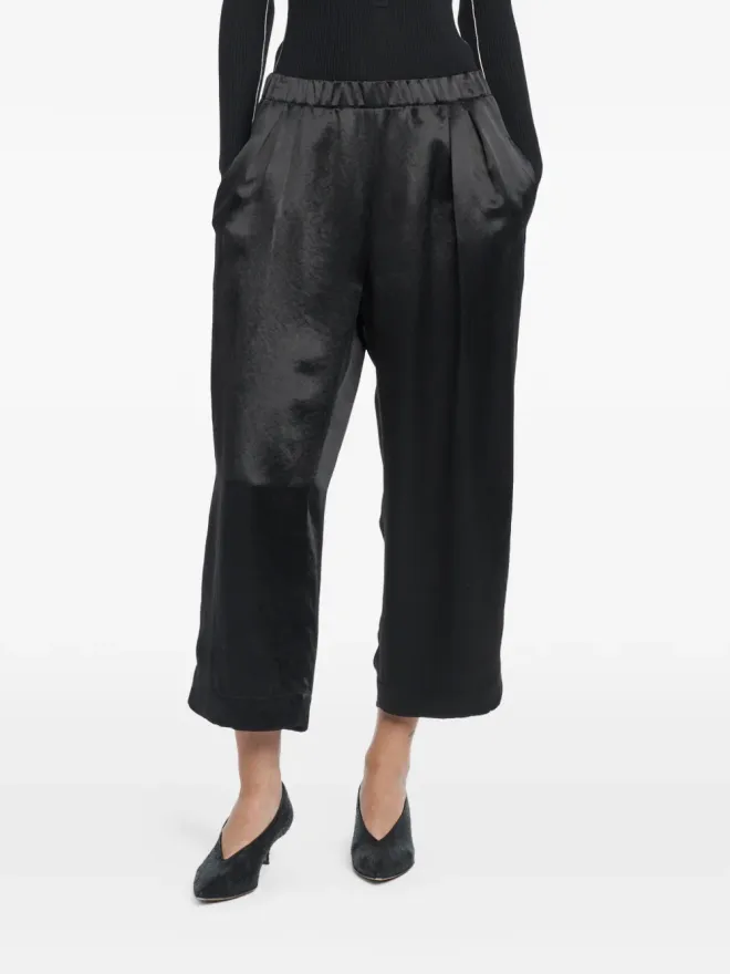 Maria McManus Maria McManus elasticted-waistband trousers - Blackの商品画像