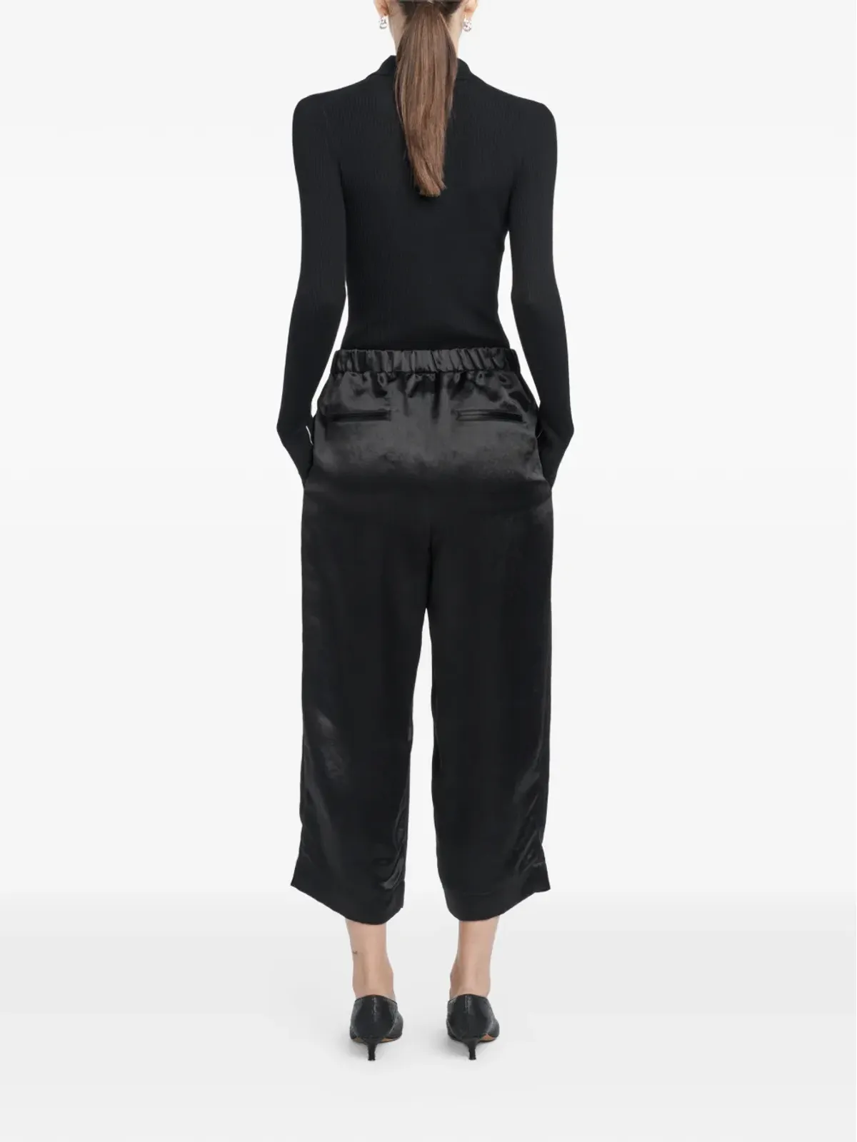Maria McManus elasticted-waistband trousers - Black - 画像3