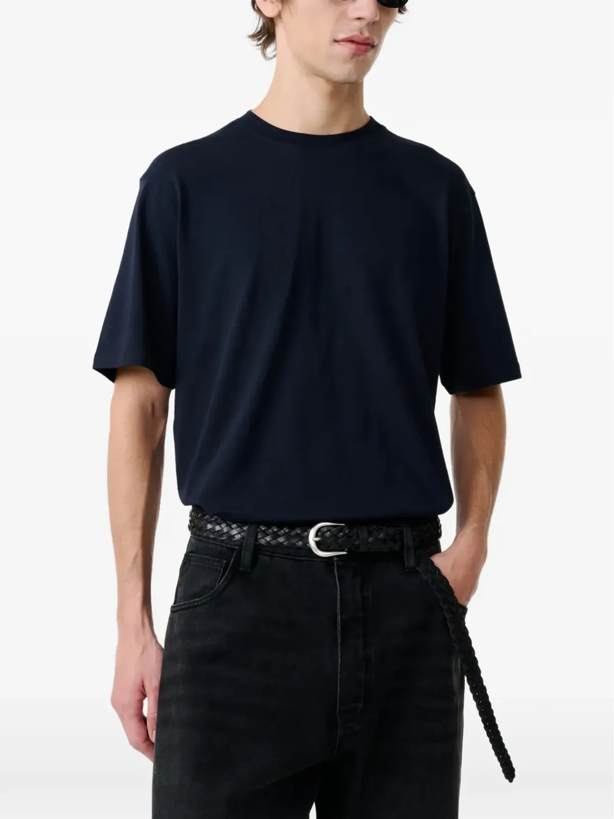 Studio Nicholson ブリック クルーネック Tシャツ - ブルー - 画像5